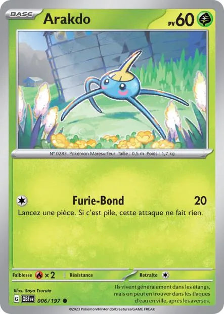 006/197 Arakdo Reverse - Flammes Obsidiennes