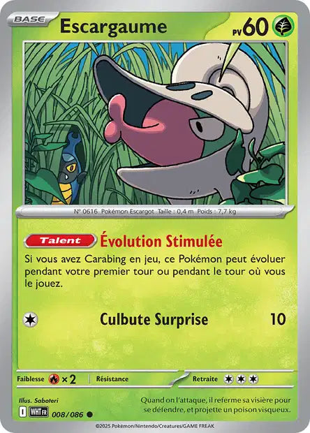 008/086 Escargaume POKEBALL - Flamme Blanche - Pokeball