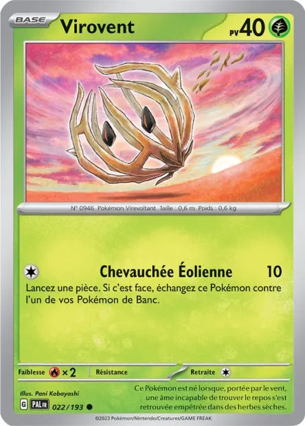 022/193 Virovent Reverse - Évolutions à Paldea