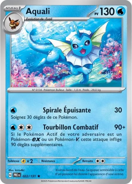 022/131 Aquali Holo - Évolutions Prismatiques