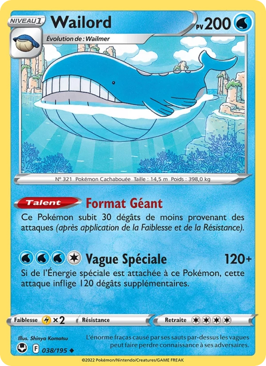 038/195 Wailord Reverse - Tempête Argentée