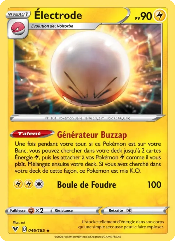 046/185 Électrode Holo - Voltage Éclatant