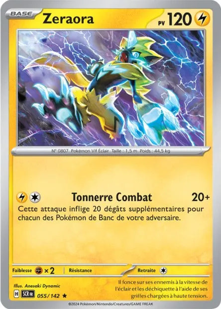 055/142 Zeraora Holo - Couronne Stellaire