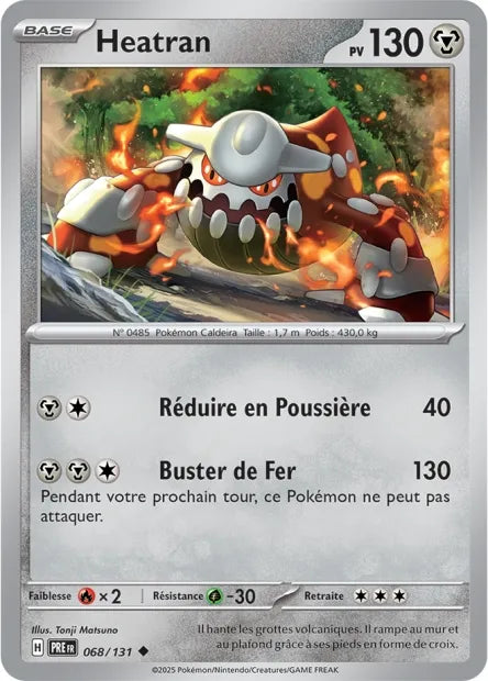 068/131 Heatran Reverse - Évolutions Prismatiques