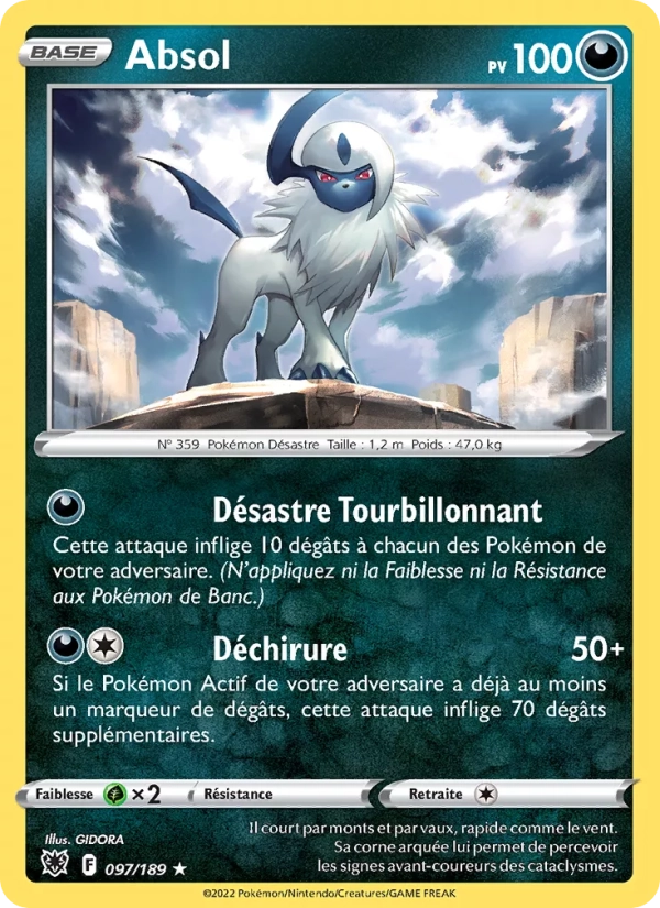 097/189 Absol Holo - Astres Radieux