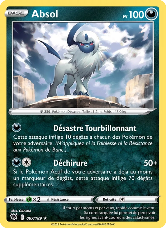 097/189 Absol Holo - Astres Radieux