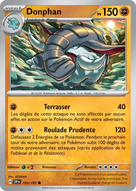 103/191 Donphan Reverse - Étincelles Déferlantes