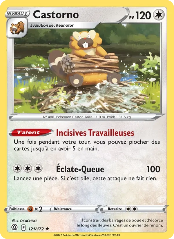 121/172 Castorno Holo - Stars Étincelantes