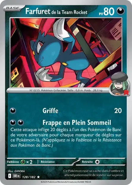 128/182 Farfuret de la Team Rocket Holo - Rivalités Destinées