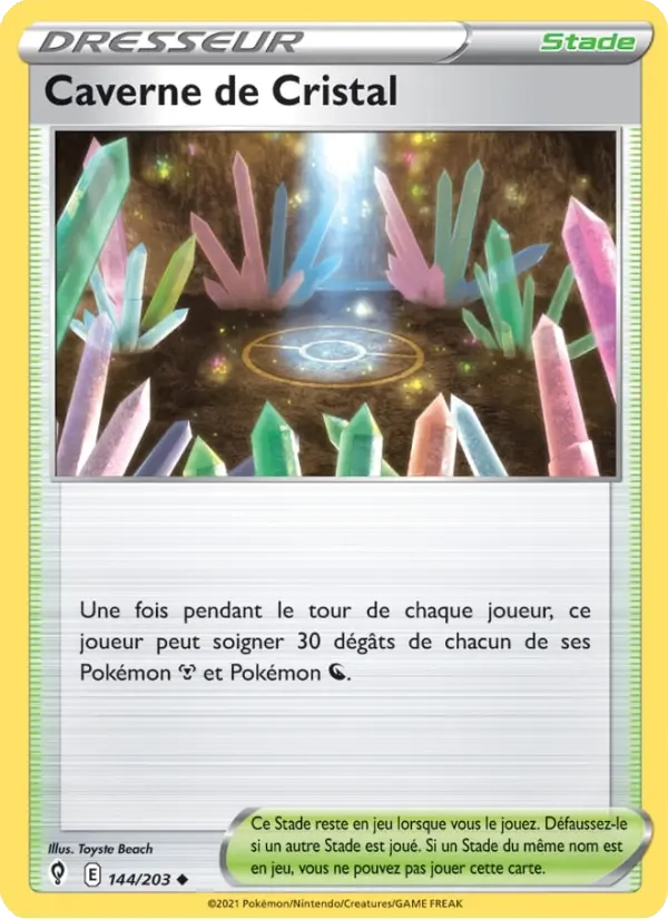 144/203 Caverne de Cristal Reverse - Évolution Céleste