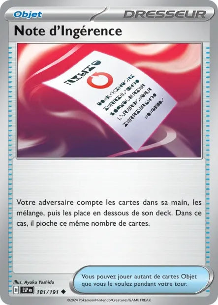 181/191 Note d'Ingérence Reverse - Étincelles Déferlantes