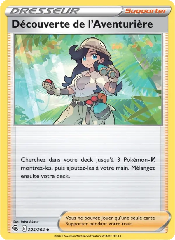 224/264 Découverte de l'Aventurière Reverse - Poing de Fusion