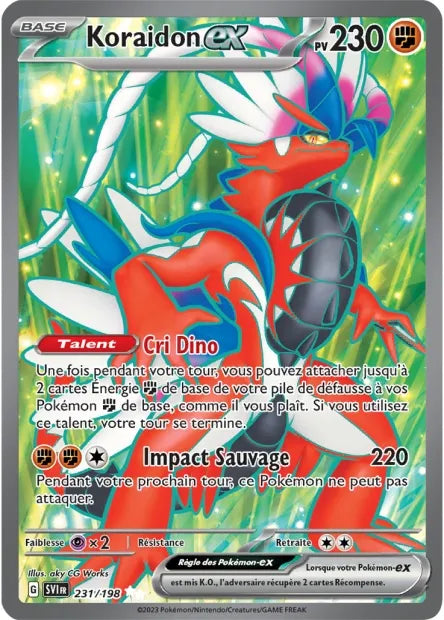 231/198 Koraidon EX - Écarlate et Violet