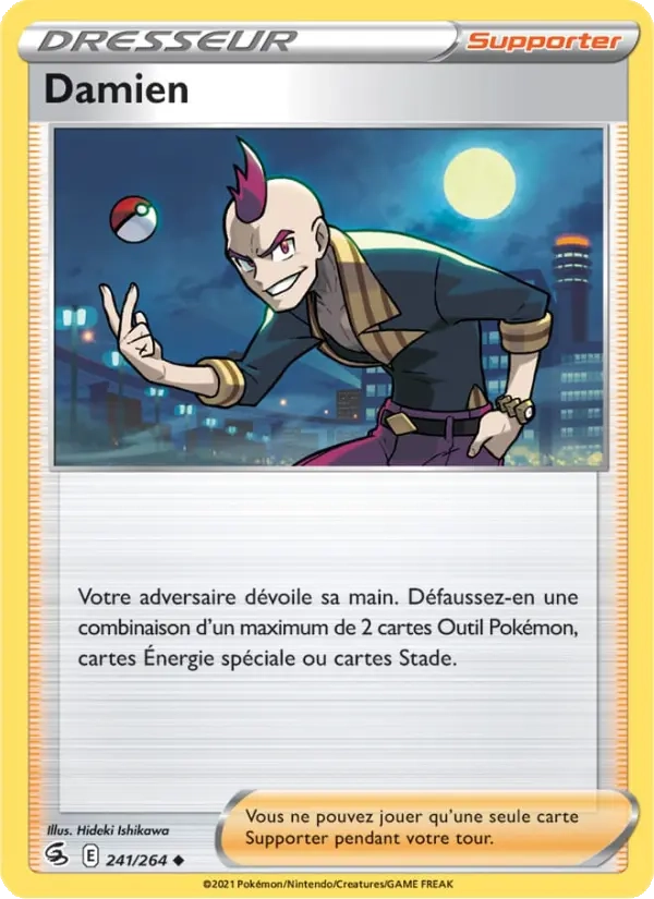 241/264 Damien Reverse - Poing de Fusion