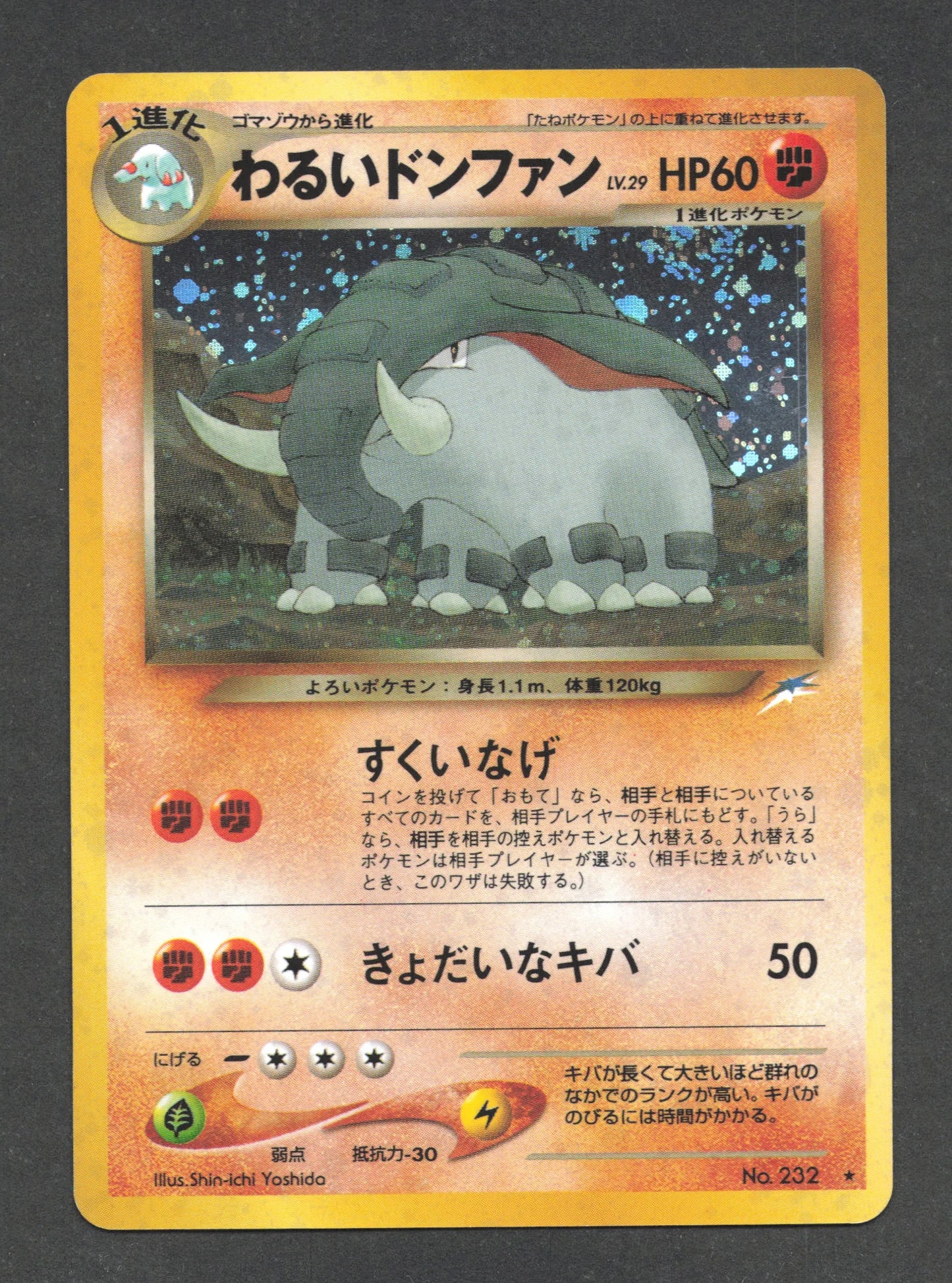 232 Donphan HOLO JP - Darkness, and to Light