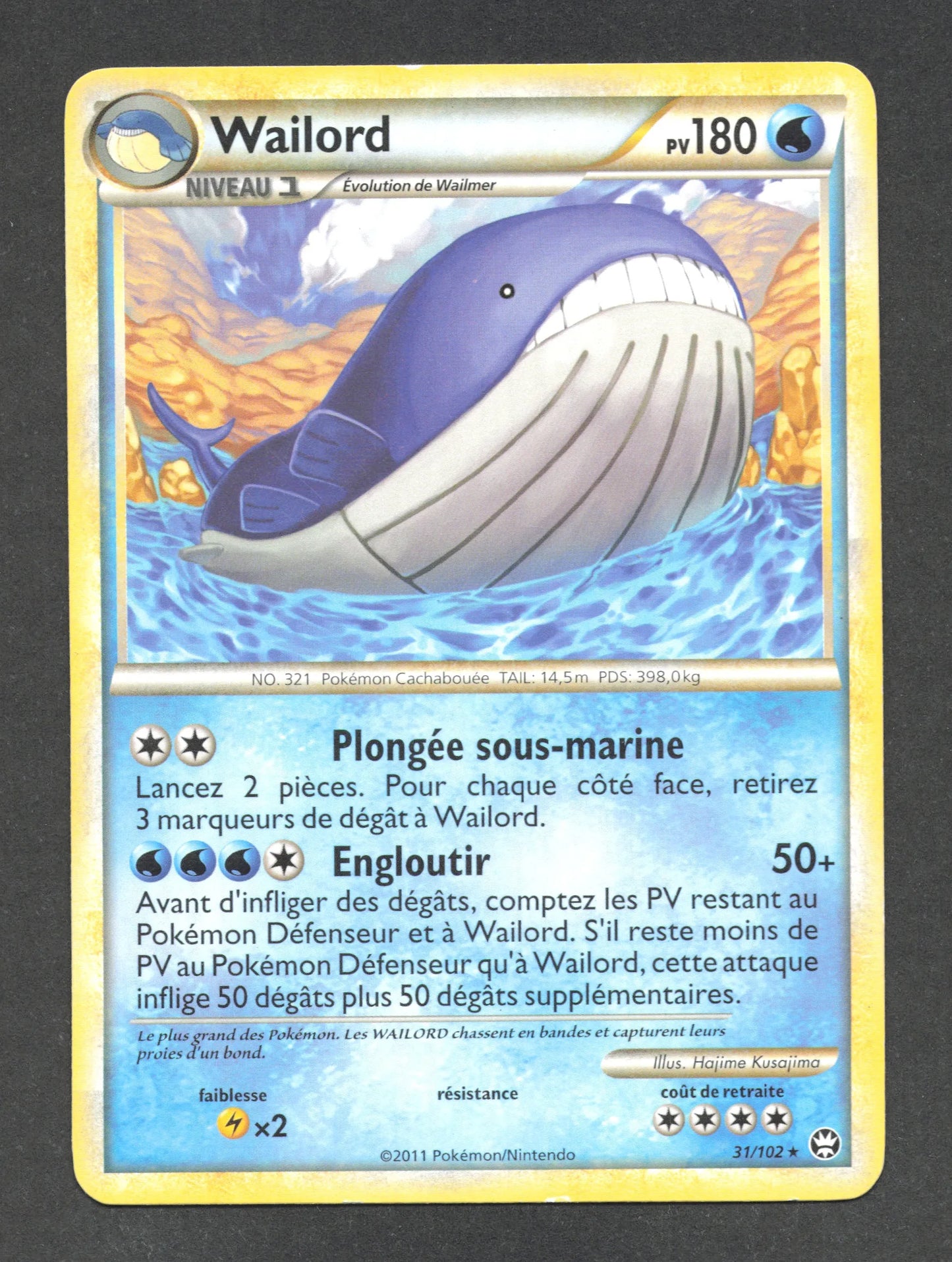31/102 Wailord RARE - Triomphe