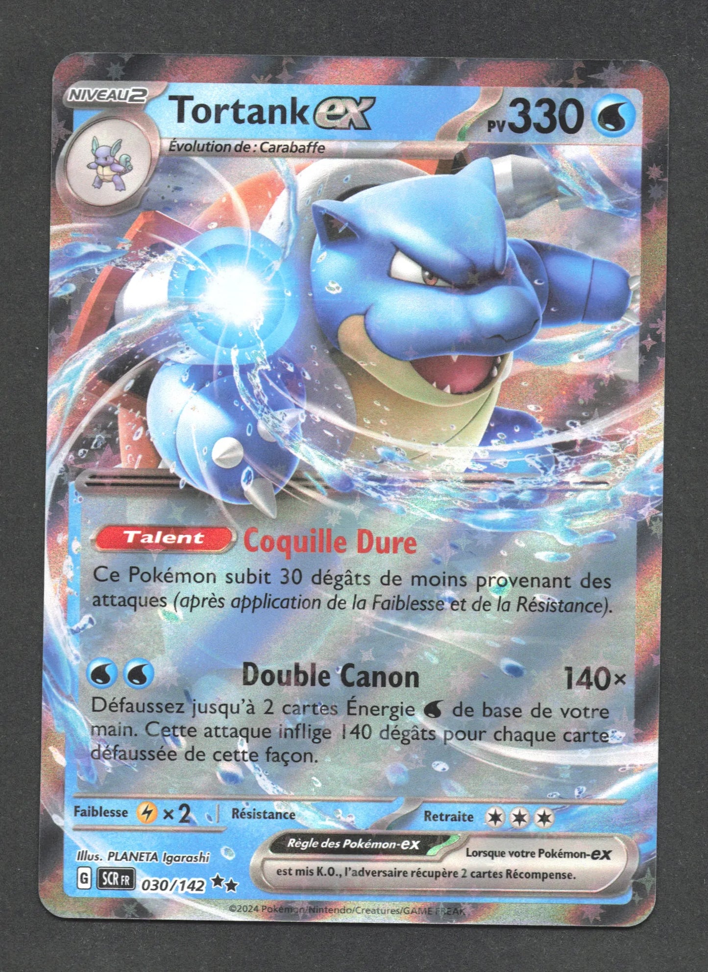 030/142 Tortank EX - Couronne Stellaire