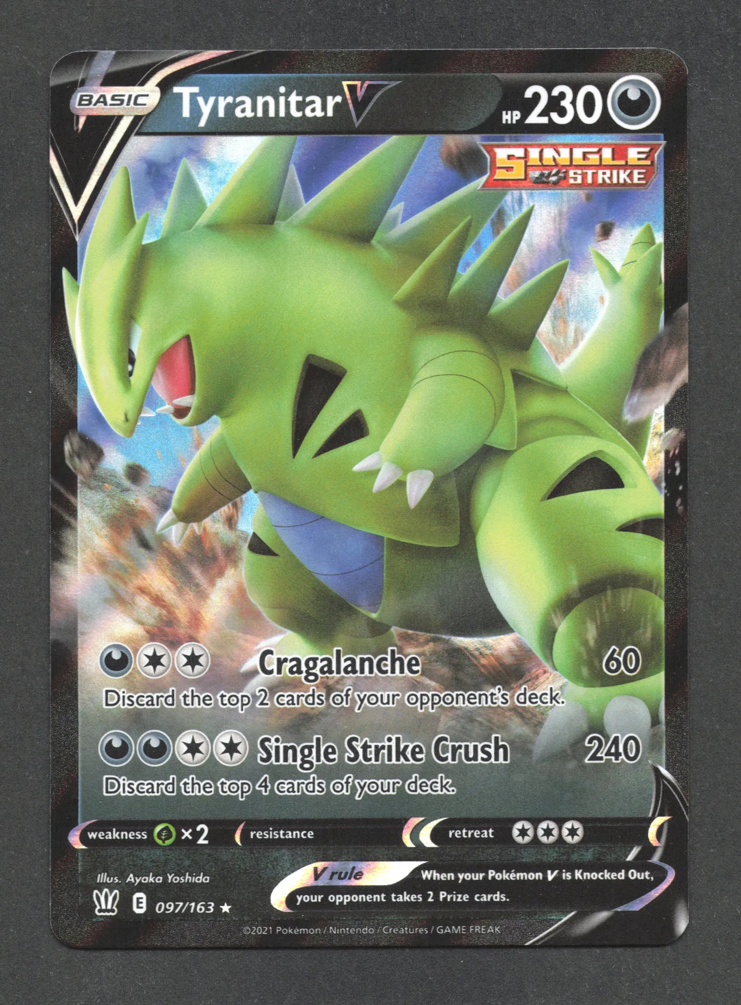 097/163 Tyranitar V ANGLAIS - Anglais