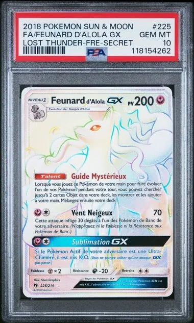 225/214 Feunard GX PSA 10 - Cartes Gradées
