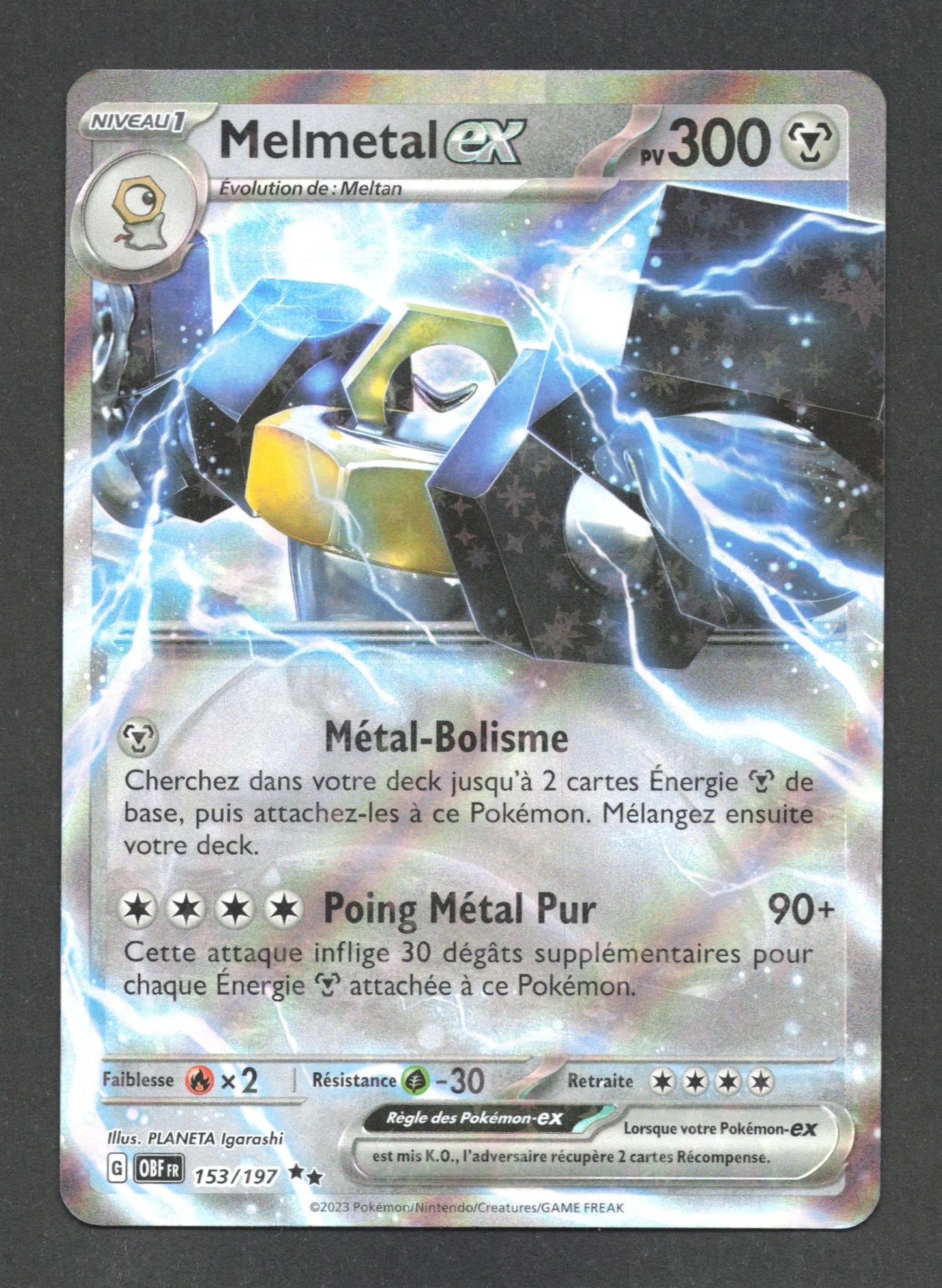 153/197 Melmetal EX - Flammes Obsidiennes