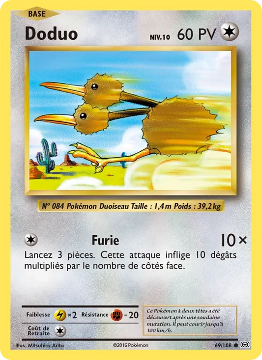 69/108 Doduo REVERSE - Évolutions