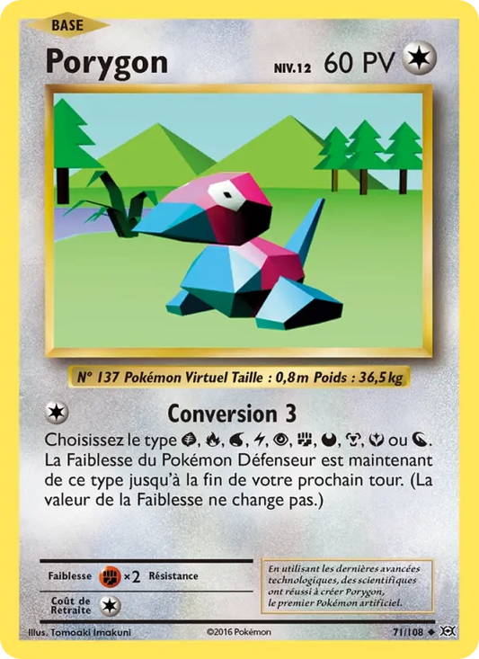 71/108 Porygon REVERSE - Évolutions
