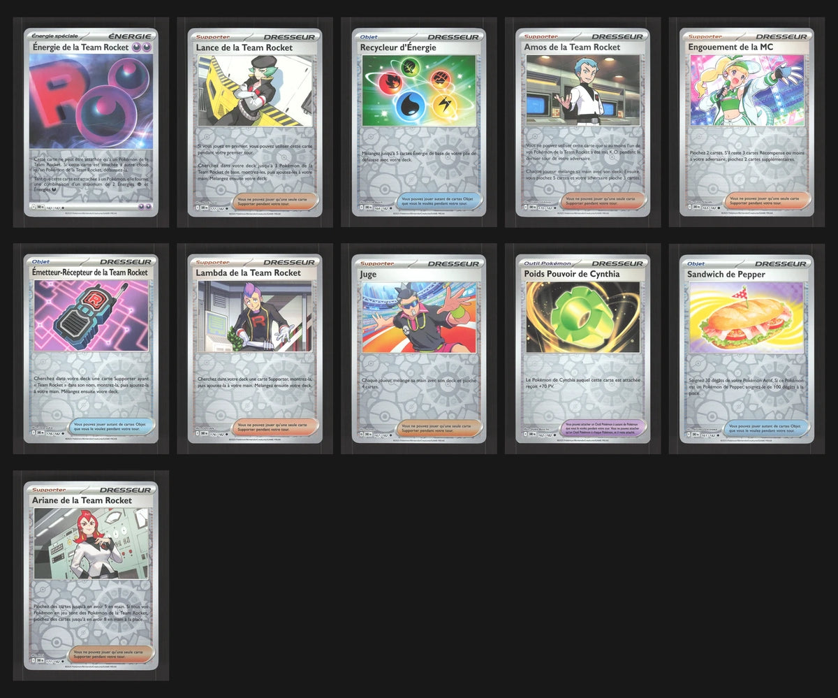 Lot de 111 Reverse EV10 (sans doublon)