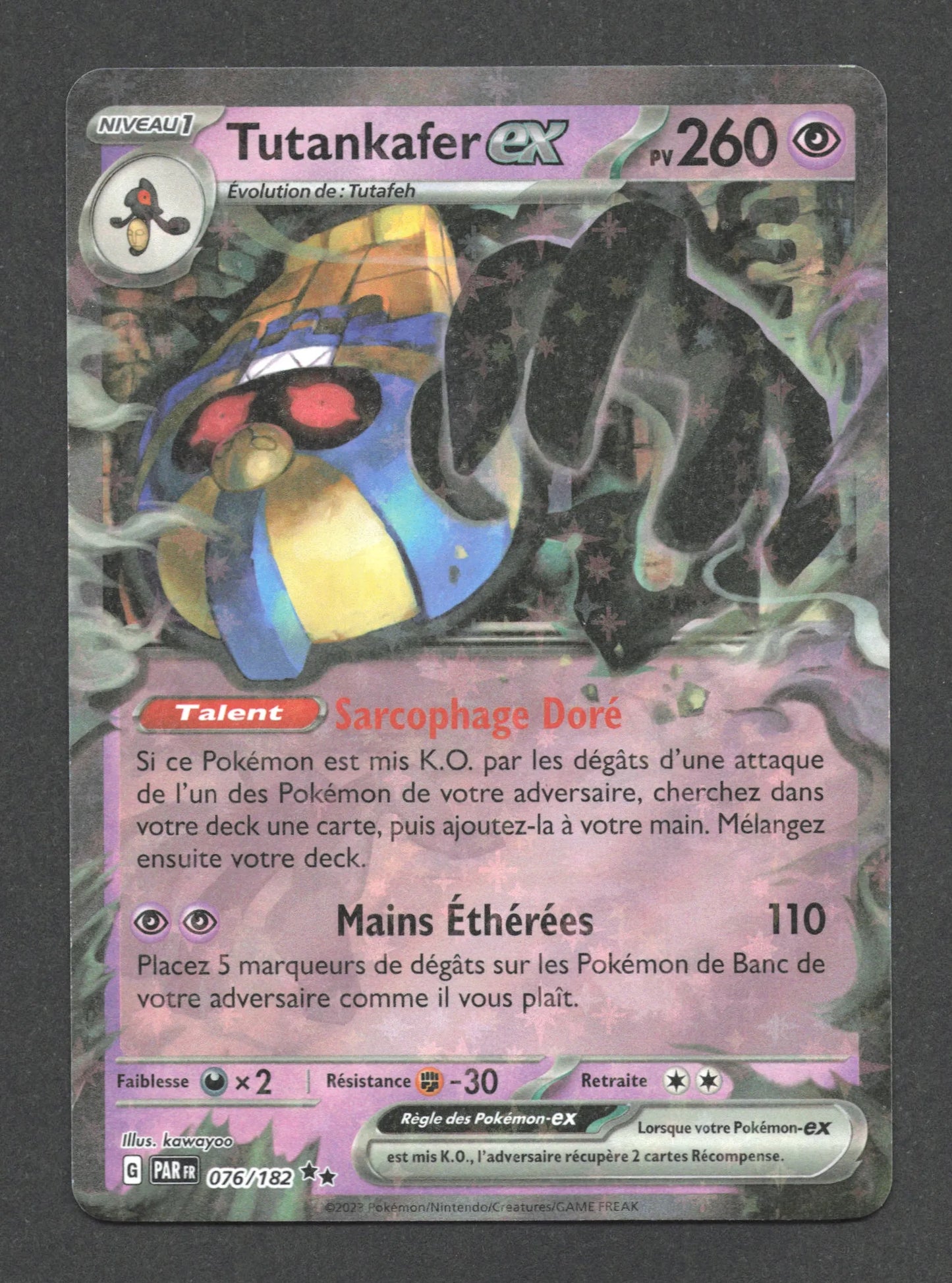 076/182 Tutankafer EX - Faille Paradoxe