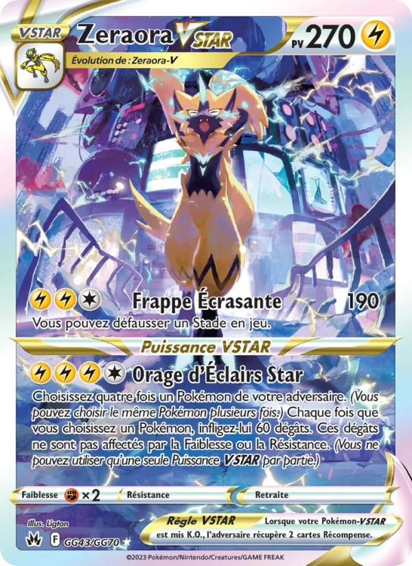 GG43/GG70 Zeraora VSTAR - Zénith Suprême