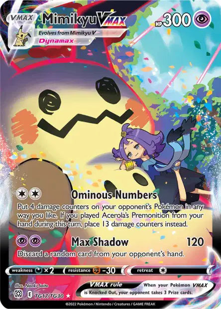 TG17/TG30 Mimikyu VMAX ANGLAIS - Anglais