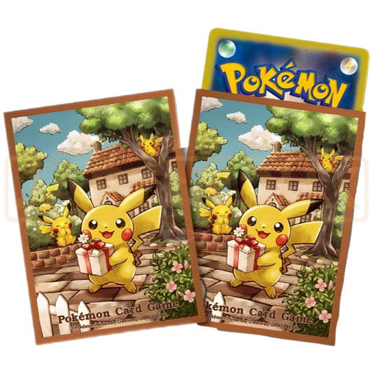 PIKAGIFT Pikachu Gift Sleeves Pokemon Center - Sleeves Pokemon Center