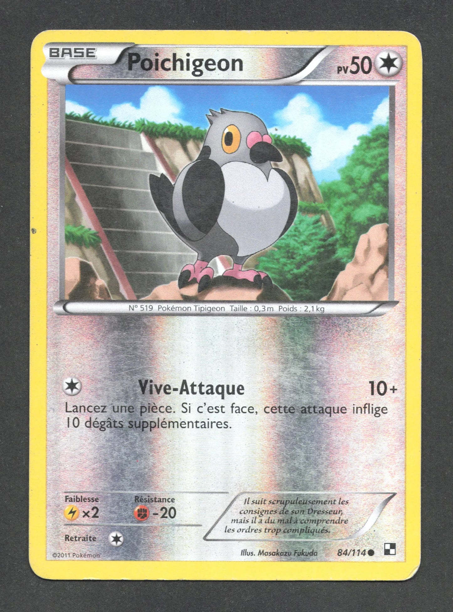 84/114 Poichigeon REVERSE - Noir & Blanc