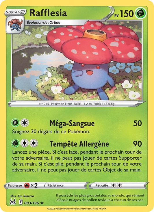 003/196 Rafflesia Holo - Origine Perdue