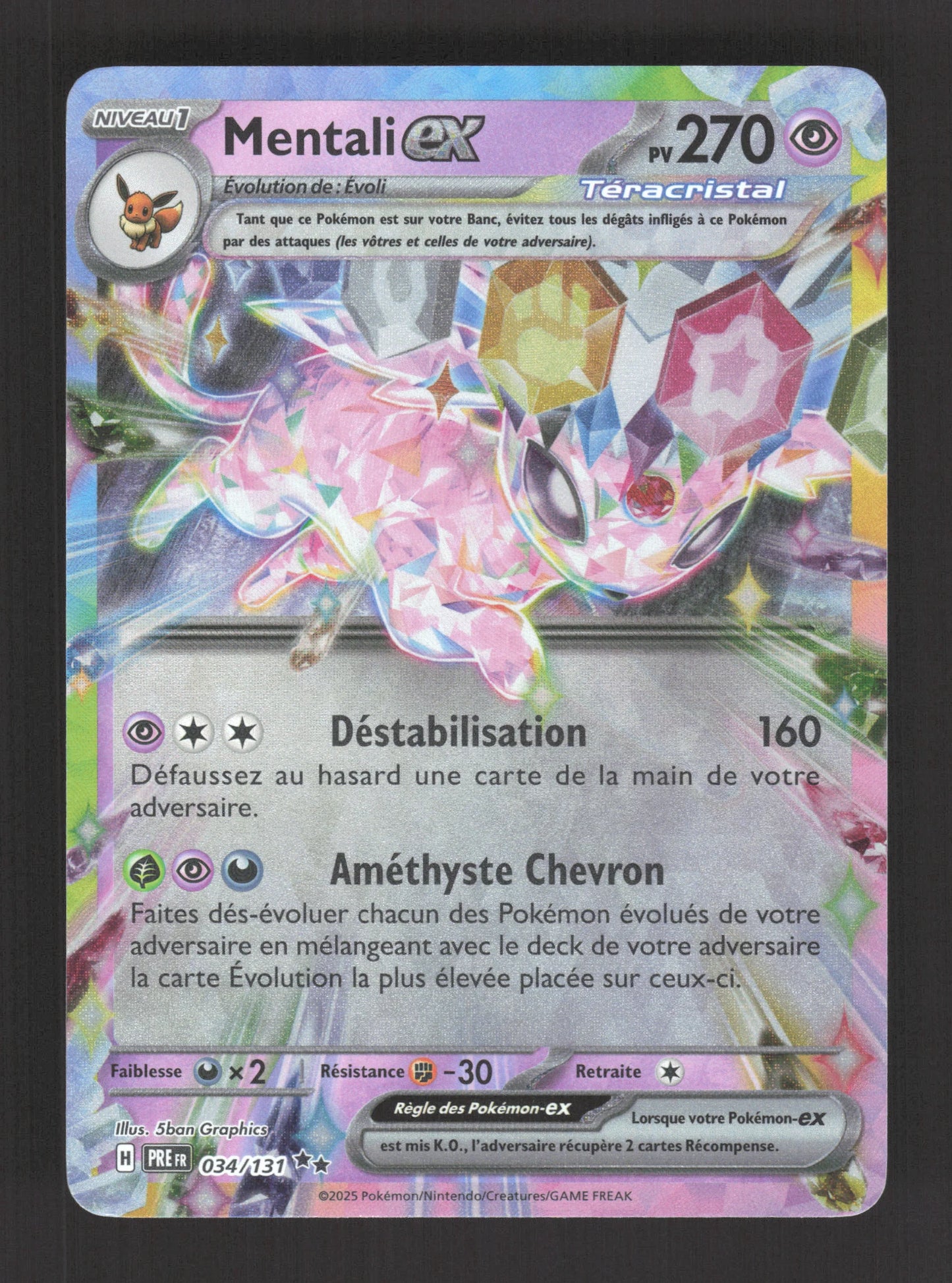 034/131 Mentali EX - Évolutions Prismatiques