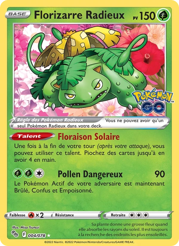 004/078 Florizarre RADIEUX - Pokémon GO