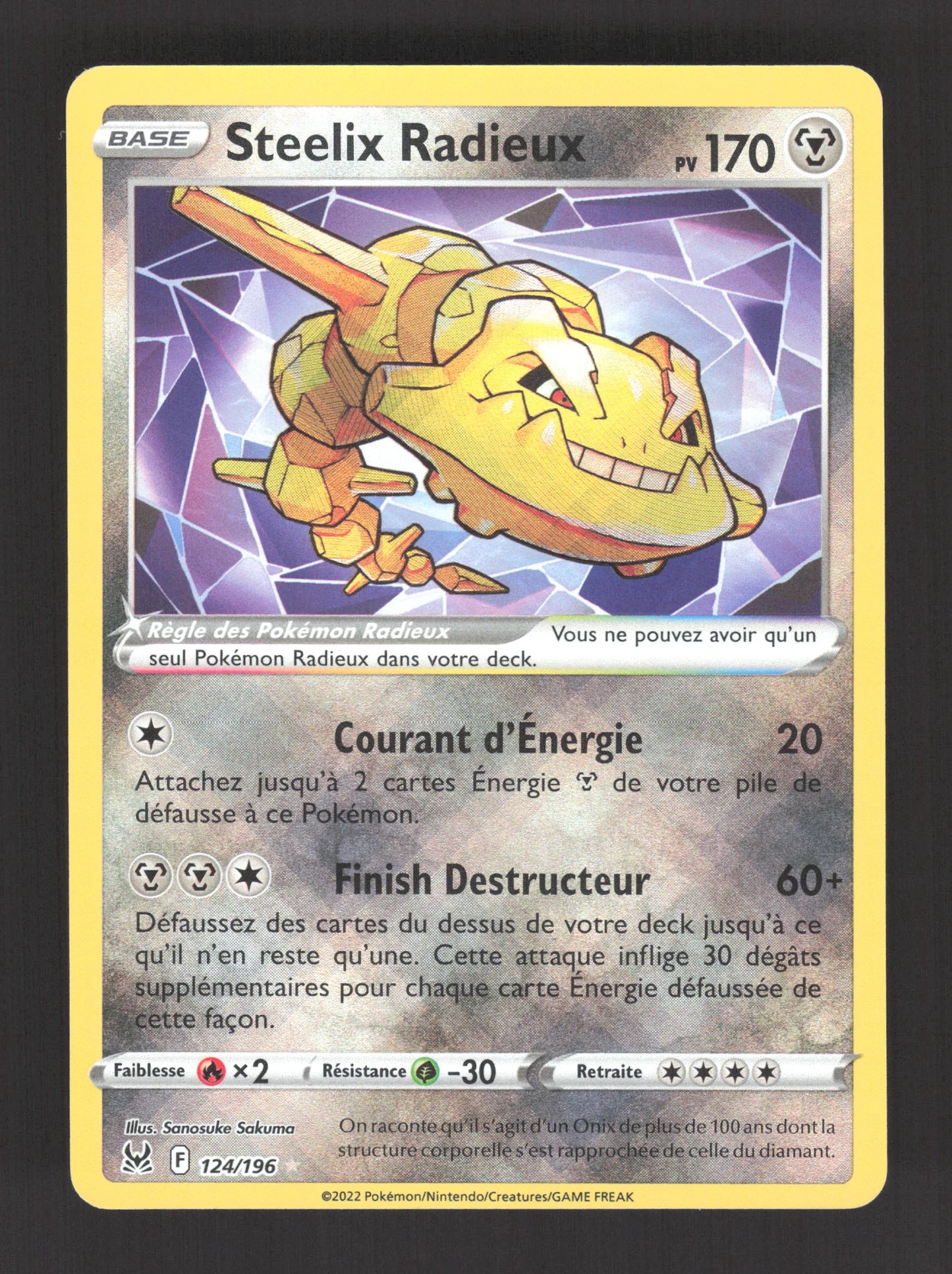 124/196 Steelix RADIEUX - Origine Perdue