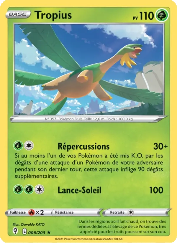 Tropius Reverse 006/203 - Évolution Céleste