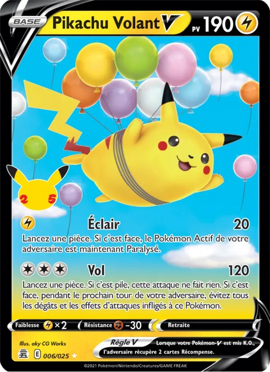 006/025 Pikachu Volant V - Célébrations