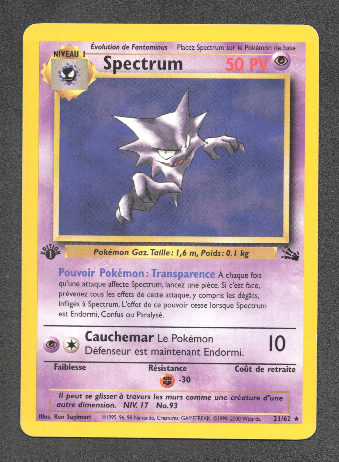 21/62 Spectrum RARE ED1 - Fossile