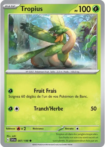 Tropius Reverse 007/198 - Écarlate et Violet