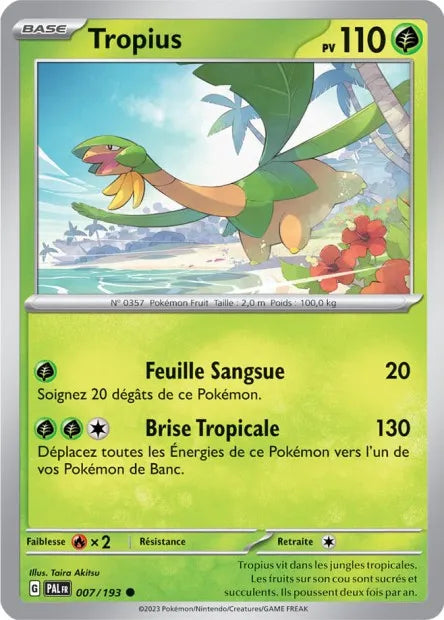 007/193 Tropius Reverse - Évolutions à Paldea