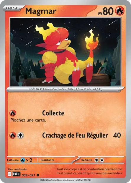 Magmar Reverse 009/091 - Destinées de Paldea