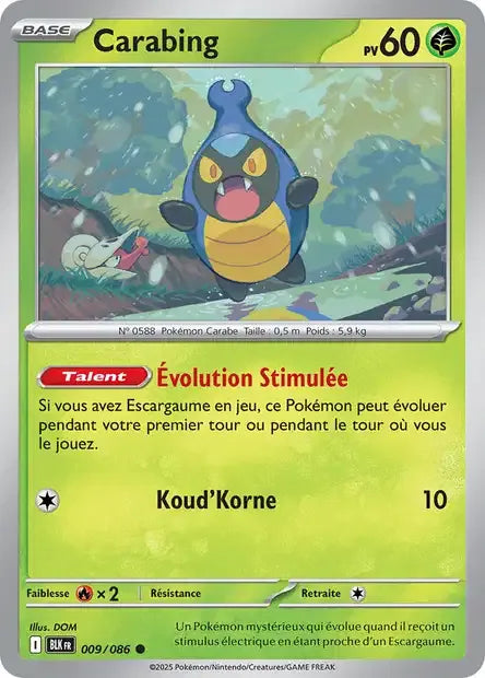 009/086 Carabing POKEBALL - Foudre Noire