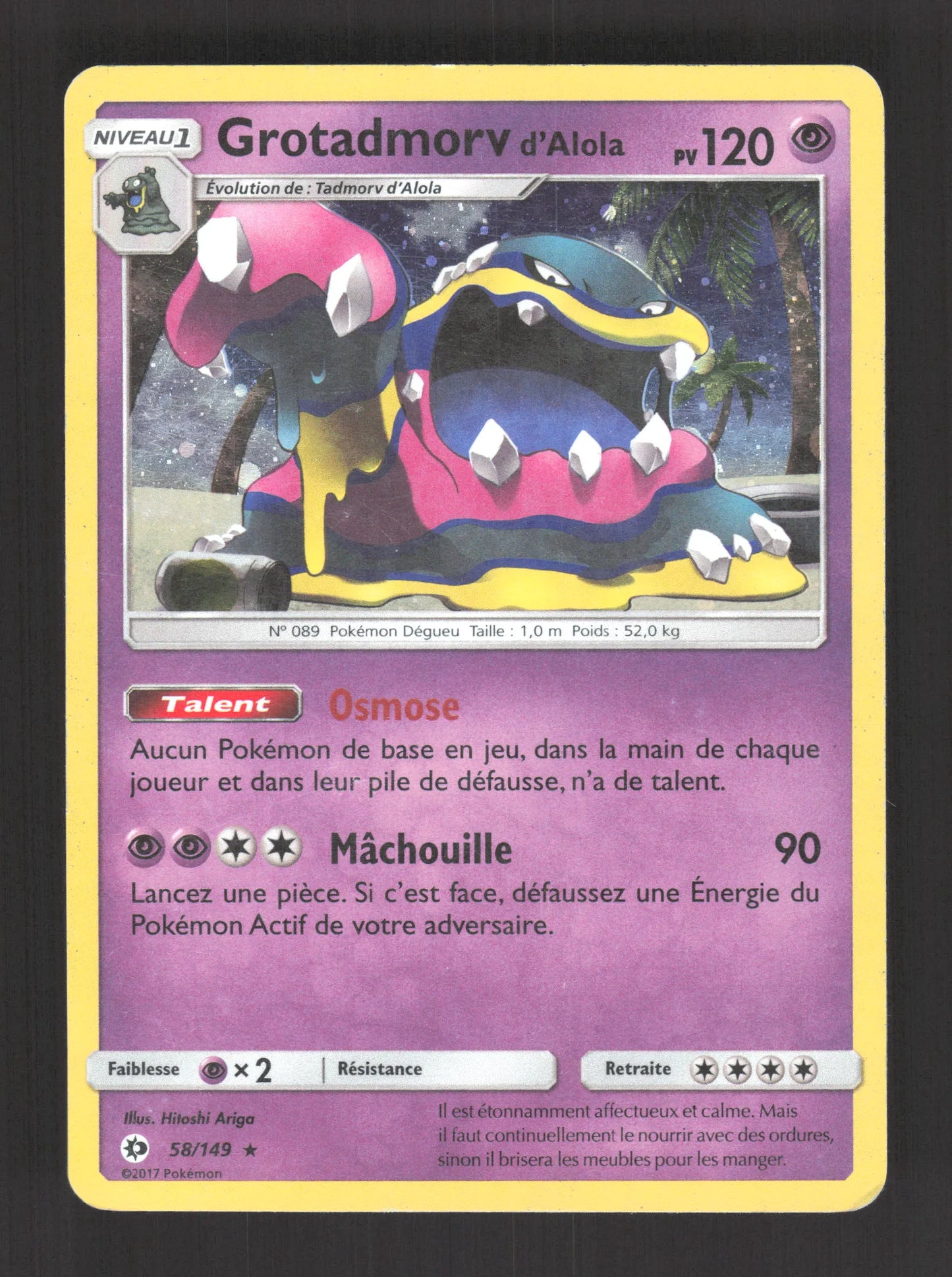 58/149 Grotadmorv HOLO COSMOS - Soleil et Lune