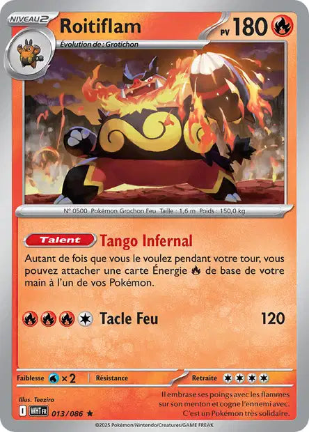 013/086 Roitiflam POKEBALL - Flamme Blanche - Pokeball