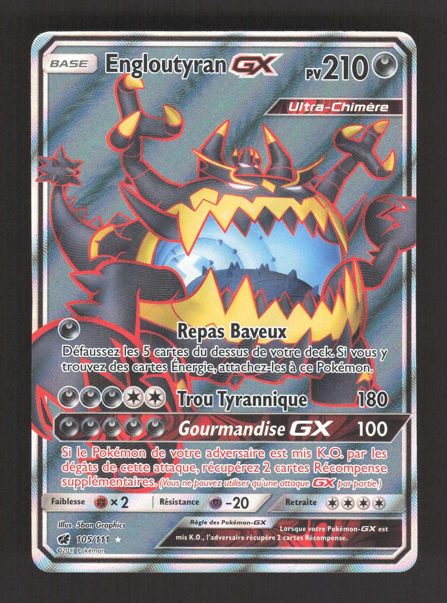 105/111 Engloutyran GX - Invasion Carmin