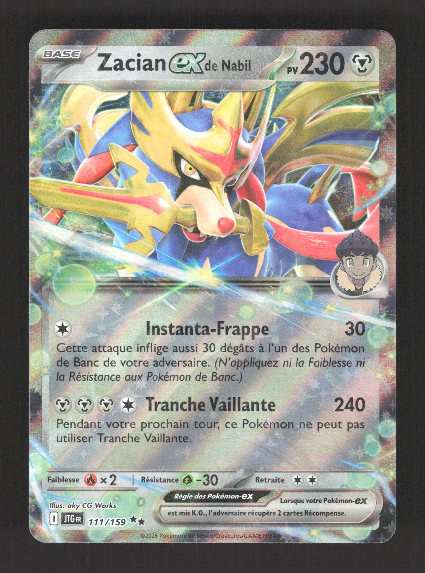 111/159 Zacian EX - Aventures Ensemble