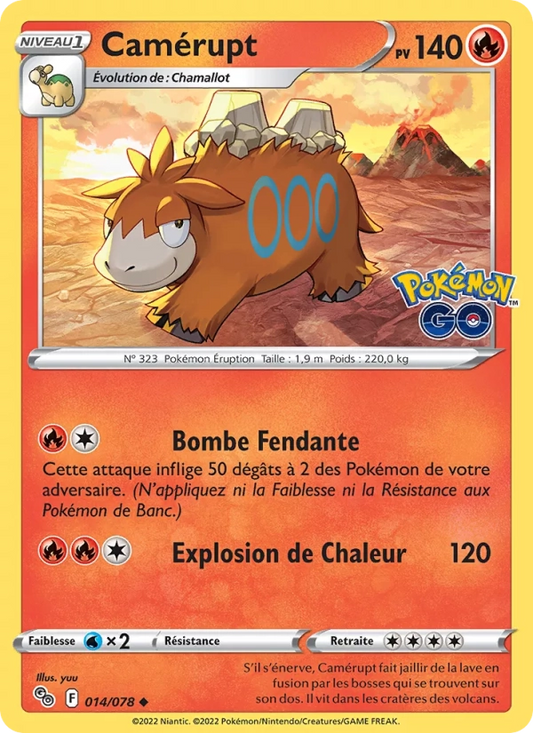 014/078 Camérupt Reverse - Pokémon GO