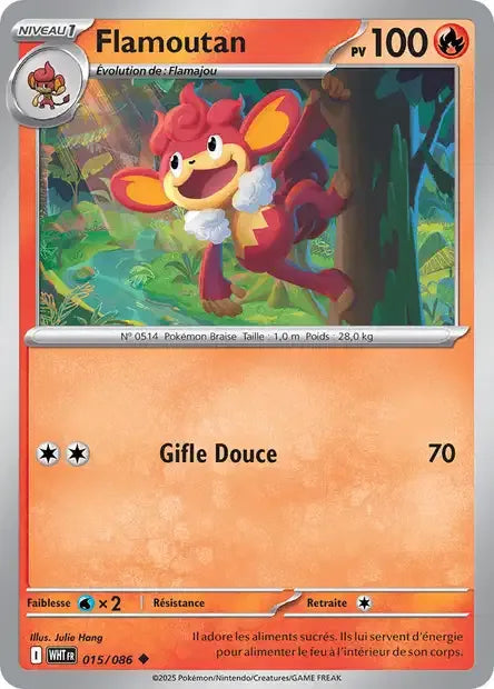 015/086 Flamoutan POKEBALL - Flamme Blanche