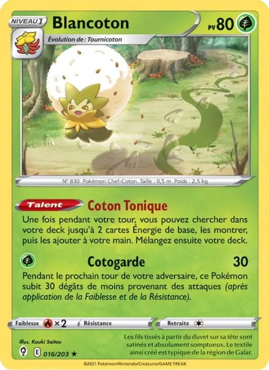016/203 Blancoton Reverse - Évolution Céleste